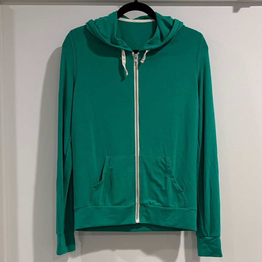 Green Zip-Up Hoodie